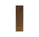 Access keypad bronze rustic + bell button stand alone 2 relays + Wiegand flush-mounted 55x191x25mm
