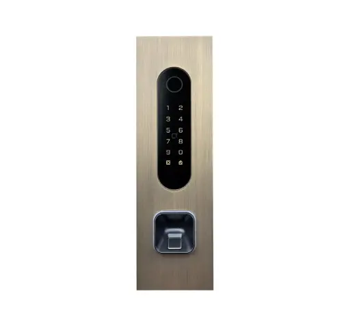 [FTBR26KF-QR-EKEY] Acces keypad/Badge reader/Bluetooth/NFC/QR reader: 1 relay, Wiegand and Cloud.  Bronze rustic, flush mounted, with Ekey recess 77x257x30 mm. Ekey reader not included.