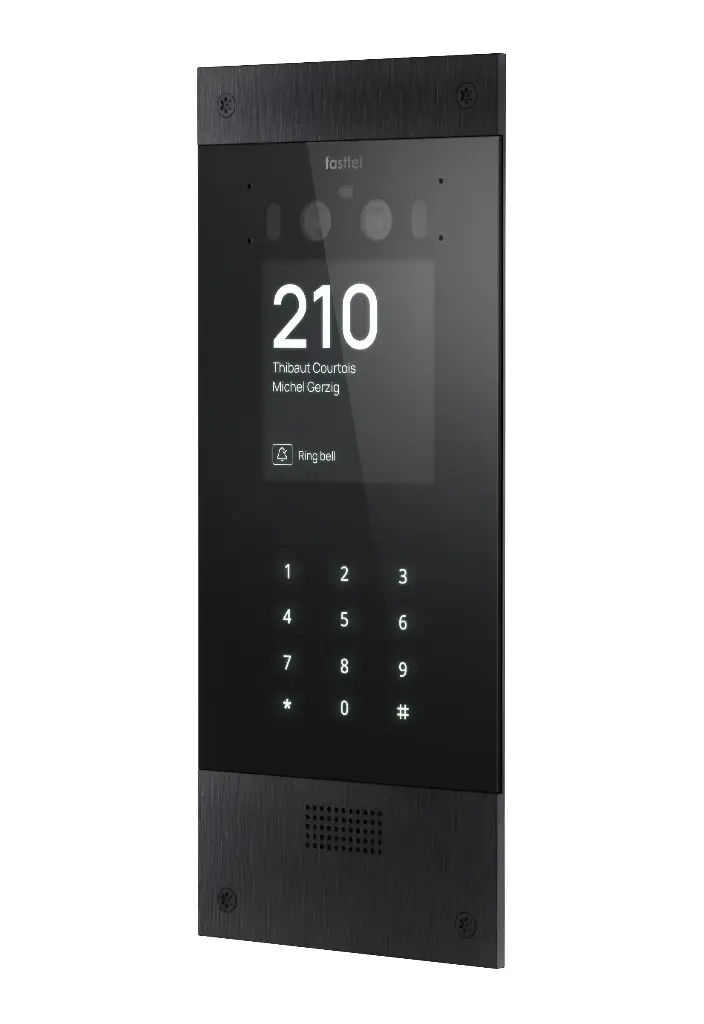 Wizard Prestige, color cam, keypad, black alu, 280x124mm