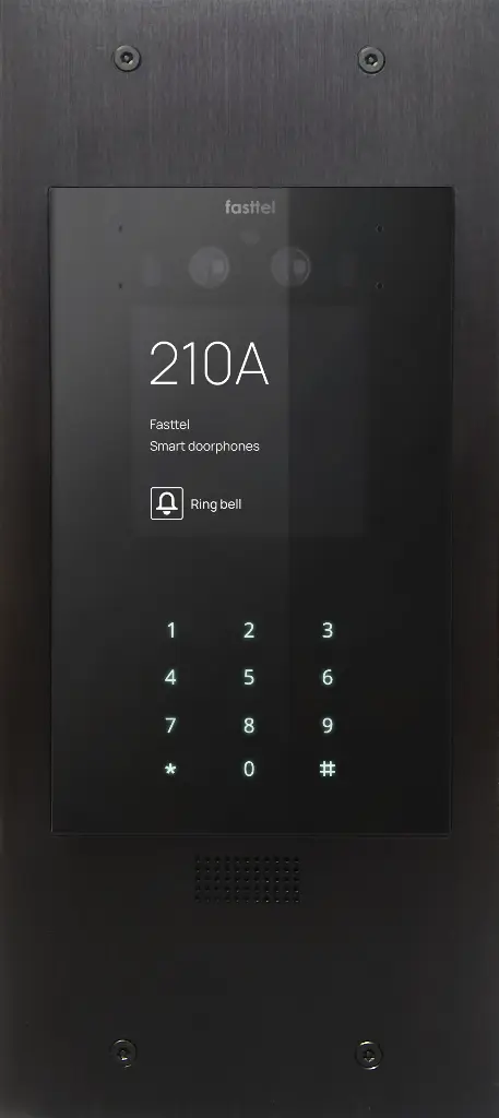 Wizard Prestige, color cam, keypad, black alu, 349x154mm