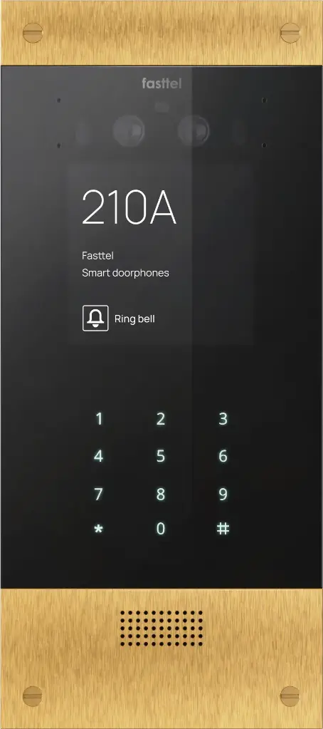 Wizard Prestige, color cam, keypad, bronze gold, 280x124mm