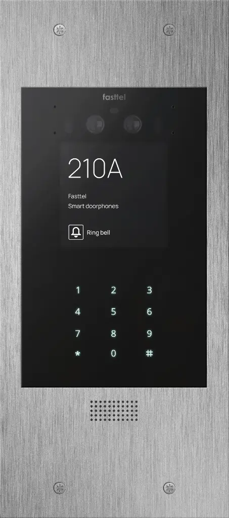 Wizard Prestige, color cam, keypad, grey alu, 349x154mm