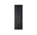 Clavier d'accès aluminium noir autonome 2 relais + wiegand encastré 55x166x25mm
