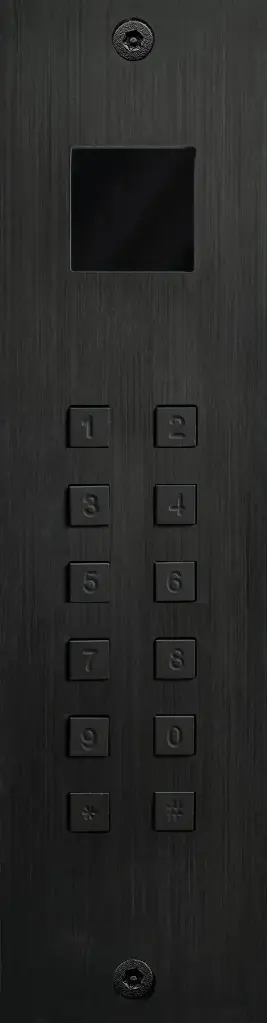 Access keypad black anodised stand-alone,wiegand+proxi flush 55x211