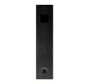 Access keypad Alu black stand alone 2 relays + wiegand+ Proxi+ bell button flush-mounted 55x239x25mm
