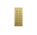 Toegangsklavier brons goud stand alone 2 relais +Wiegand opbouw 51x136x25mm
