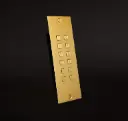 Clavier d'accès bronze or autonome 2 relais + wiegand encastré 55x166x25mm