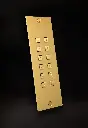 Toegangsklavier brons goud stand alone 2 relais+wiegand inbouw 55x166x25mm