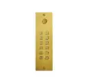 Toegangsklavier brons goud +belknop stand alone 2 relais+wiegand inbouw 55x191x25mm