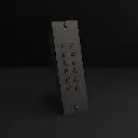 Clavier d'accès bronze mat autonome 2 relais + wiegand encastré 55x166x25mm