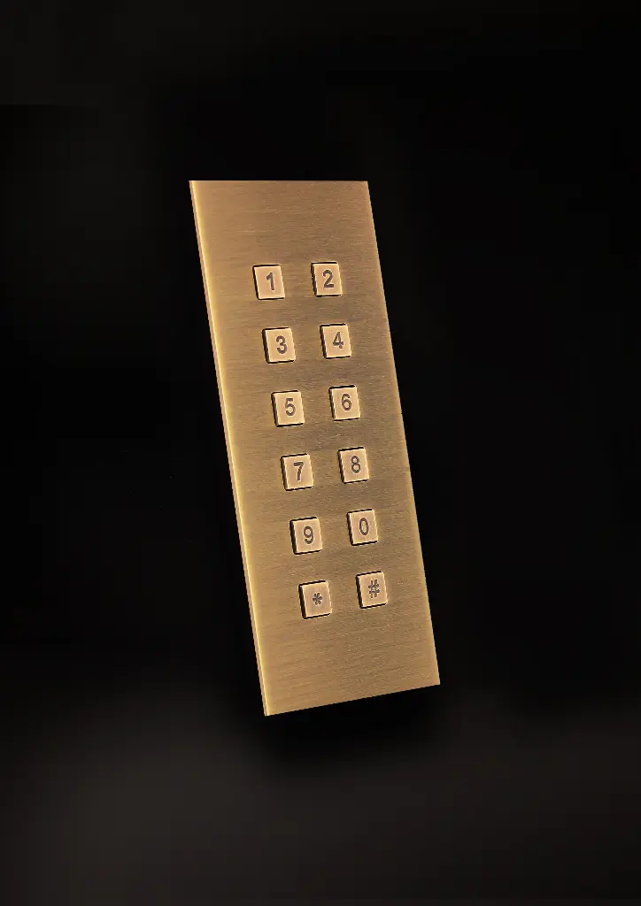 Access keypad Bronze rustic stand alone 2 relays + Wiegand surface mounted 51x136x25mm