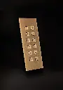 Clavier d'accès bronze rustique autonome 2 relais + Wiegand montage en saillie 51x136x25mm