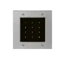 Clavier d'accès gris en verre, autonome (via FT25KINT) et Wiegand, 150x150mm