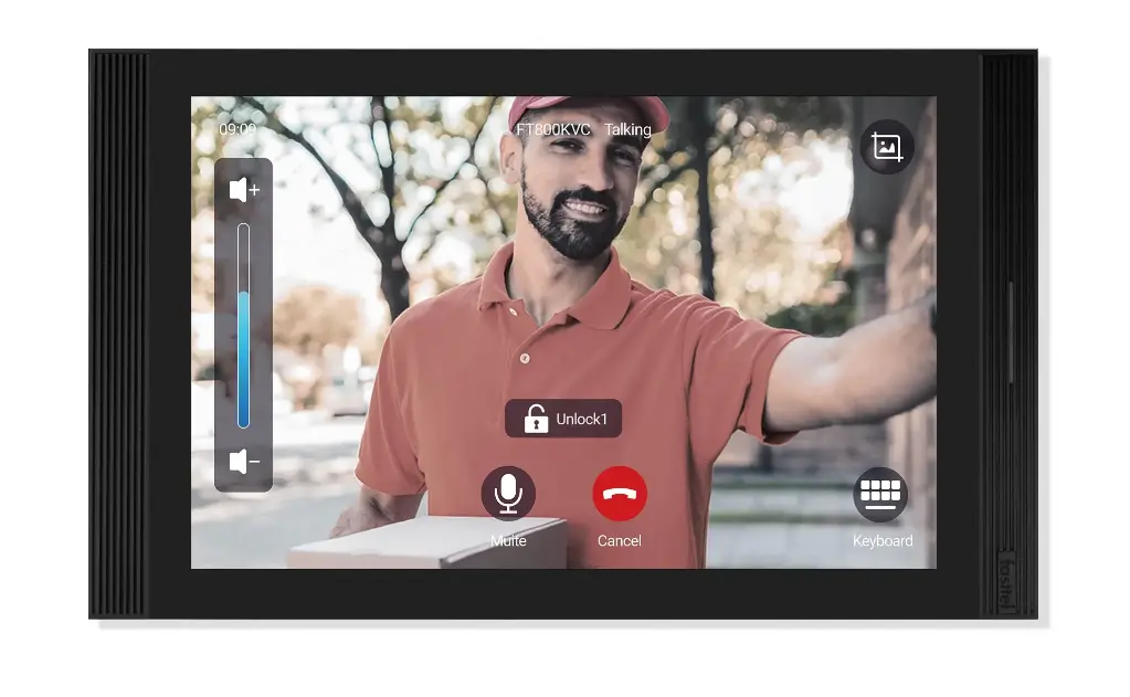 10" Android universele SIP video binnenpost, zwart