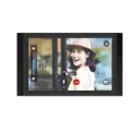 Station vidéo intérieure universelle SIP Android 10", noire alu