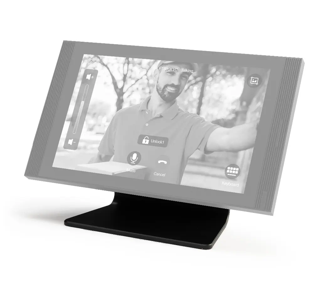 Desk foot for FT30CC, black aluminium