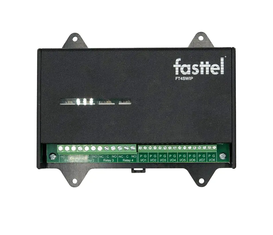 IP module 4 web relays voor de FT600/FT800-series. Om de 2 relais in de buitenpost uit te breiden en/of voor een verhoogde veiligheid.