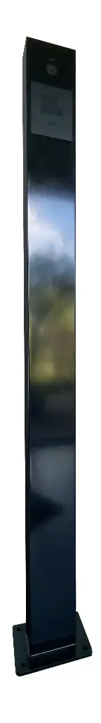 Registration column for FT600 or FT600K videophone outdoor station. Finished in black structure matt RAL9005 with dimensions 1700x140x80mm