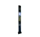 Colonne d'enregistrement pour interphone vidéo extérieur FT600 ou FT600K. Finition en structure noire mate RAL9005 avec dimensions 1700x140x80mm