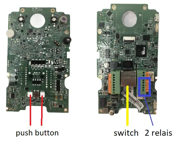 Motherboard FT600 without microphone and speaker for connecting an extra push button