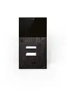 The FT600SIP-2 is an intercom with 2 sip accounts, black anodized and has 2 push buttons. The supplied housing allows the device to be placed both on- and flush-mounted. 216x116mm.