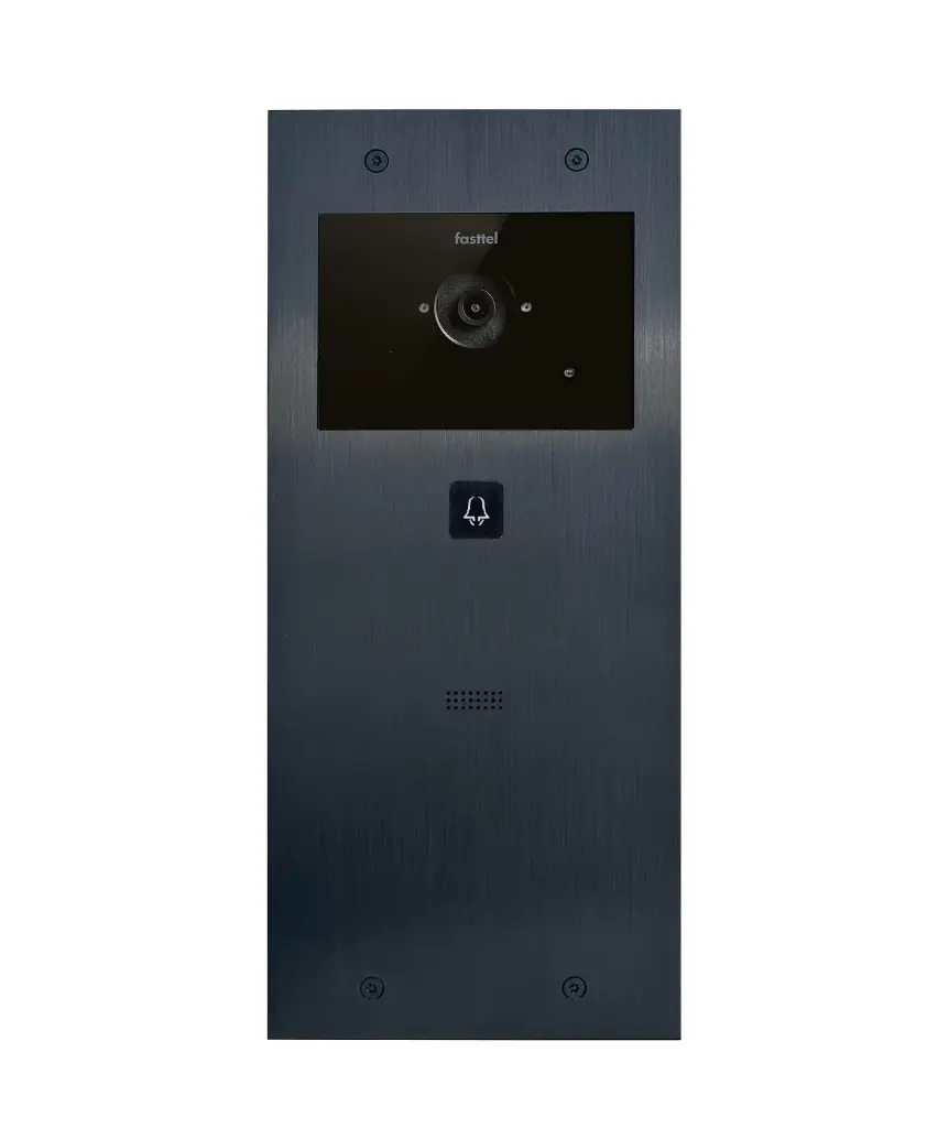 De FT600SIPVC-L is een videofoon met 2 sip accounts, zwart geanodiseerd en beschikt over 1 drukknop en kleuren camera. 349x154mm.