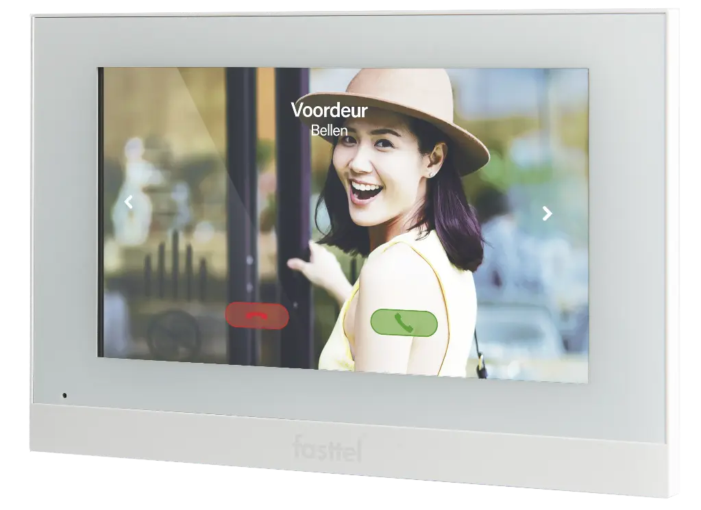 7" monitor, white, only in combination with FT800 series in apartment projects