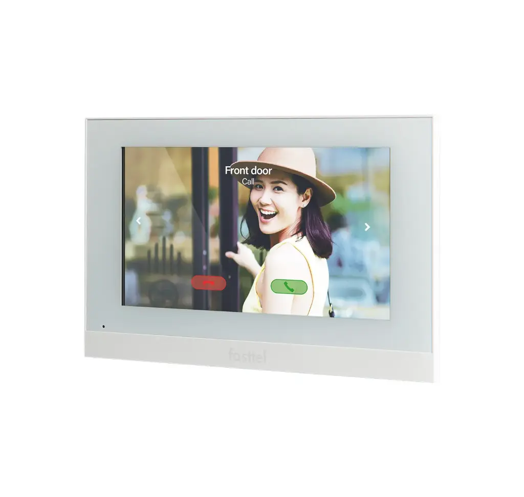 Moniteur 7", blanc, uniquement en combinaison avec la série FT800 dans les projets d'appartements