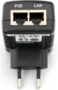 Injecteur POE AC/DC 350mA pour prise normale. Cela permet à la station intérieure FT600W/FT30CC d'être alimentée par POE, lui permettant de fonctionner à la fois via LAN et WIFI.