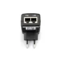 POE injector AC/DC 350mA for normal socket. This allows the FT600W/FT30CC indoor station to be powered by POE, allowing it to function via both LAN and WIFI.