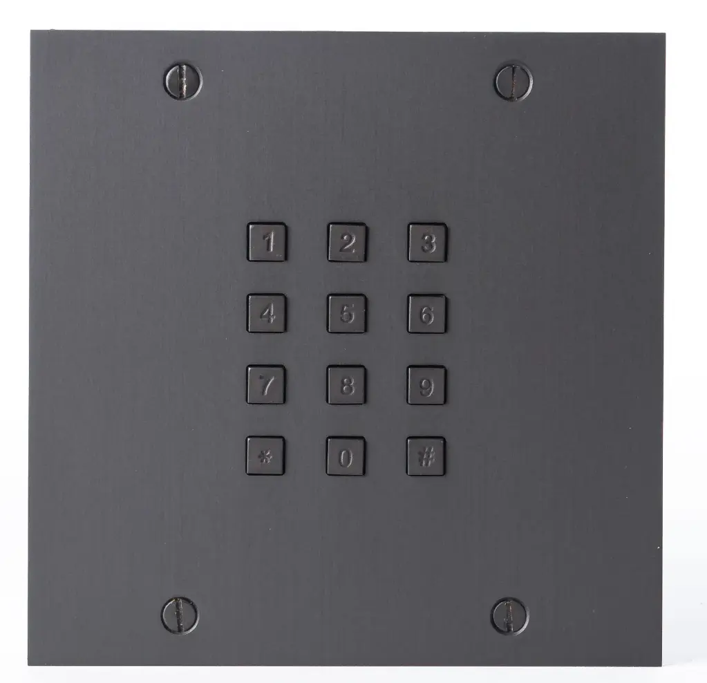 Access keypad bronze mat, stand alone (via FT25KINT) and Wiegand, 143x143 mm