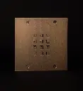 Access keypad bronze rustic, stand alone (via FT25KINT) and Wiegand, 143x144
