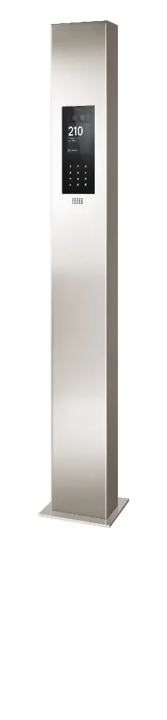 Stainless steel design column for FT800 Wizard Prestige, 150x17x10 cm