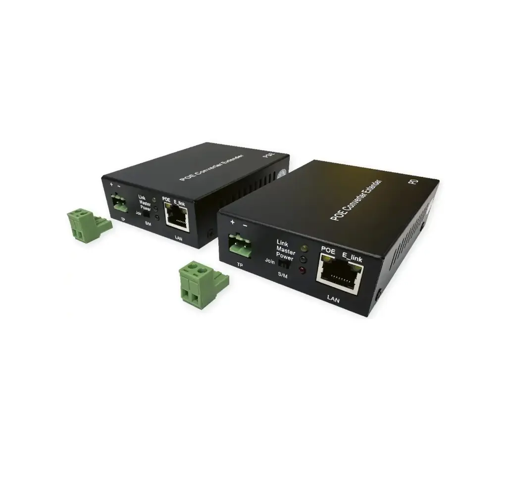 Inverter 2 wire to network POE connection if no cat 5 available. Comes as a set: transmitter and receiver.