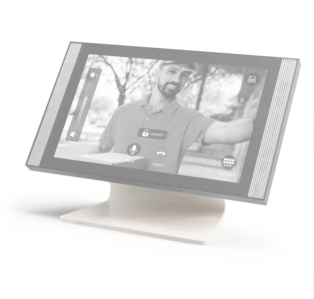 Desk foot for FTW30CC, white aluminium