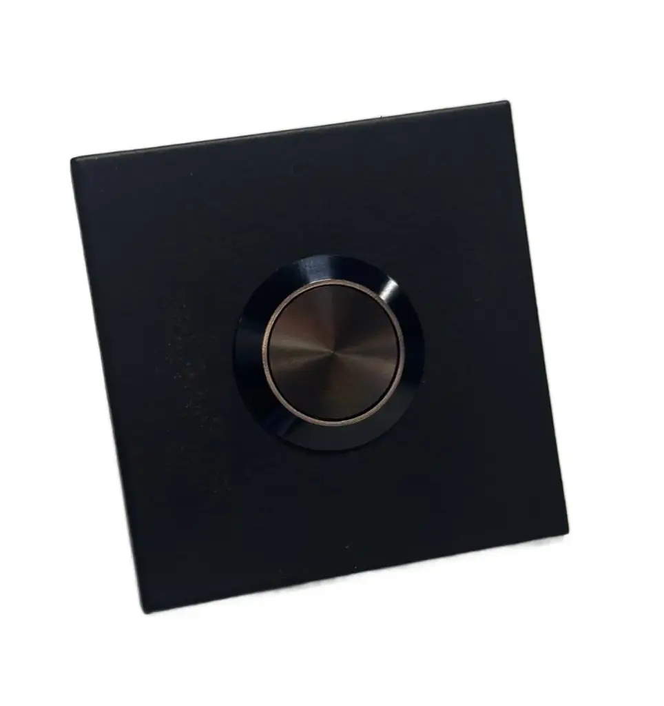 Bouton noir, 50x50mm