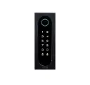 Codeklavier/Badgelezer/Bluetooth/NFC/QR lezer: 1 relais, Wiegand en Cloud. Zwart alu. 50x140x28mm