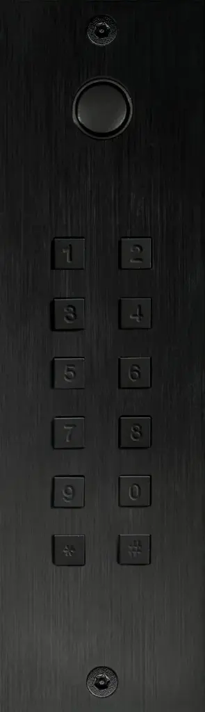 Access keypad + bell button stand alone 2 relays + Wiegand flush-mounted 55x191x25mm. RAL colour of your choice