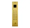 Clavier d'accès bronze or autonome 2 relais + wiegand+Proxi + bouton d'appel encastré 55x239x25 mm