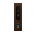 Acces keypad/Badge reader/Bluetooth/NFC: 1 relay, Wiegand and Cloud.  Bronze rustic, flush mounted, with Ekey recess 77x257x30 mm