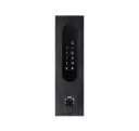 Clavier d'accès/Lecteur badge/Bluetooth/NFC: 1 relais, Wiegand, bouton d'appel et Cloud.  Alu noir, encastré, 62x211x30 mm