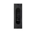 Codeklavier/Badgelezer/Bluetooth/NFC: 1 relais, Wiegand en Cloud.  Alu zwart, inbouw, 62x188x30 mm