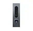 Codeklavier/Badgelezer/Bluetooth/NFC: 1 relais, Wiegand en Cloud.  Bronze mat inbouw met Ekey lezer uitsparing 77x257x30 mm. Zonder ekey lezer.