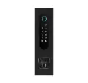 Acces keypad/Badge reader/Bluetooth/NFC/QR reader: 1 relay, Wiegand and Cloud.  Alu black, flush mounted, with Ekey recess 77x257x30 mm