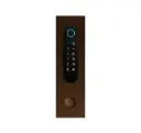 Clavier d'accès/Lecteur badge/Bluetooth/NFC/Lecteur QR: 1 relais, Wiegand, bouton d'appel et Cloud.  Bronze rustique, encastré, 62x211x30 mm