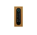 Clavier d'accès/Lecteur badge/Bluetooth/NFC/Lecteur QR: 1 relais, Wiegand et Cloud.  Bronze or, encastré, 62x188x30 mm