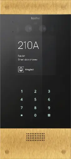 [FTBG800KVC] Wizard Prestige, color cam, keypad, bronze gold, 280x124mm