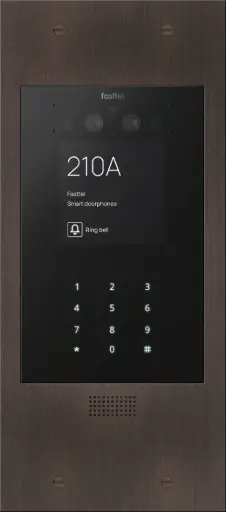 [FTBM800KVC-L] Wizard Prestige, color cam, keypad, bronze fusil, 349x154mm