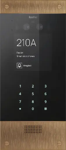 [FTBR800KVC] Wizard Prestige, color cam, keypad, bronze rustic, 280x124mm