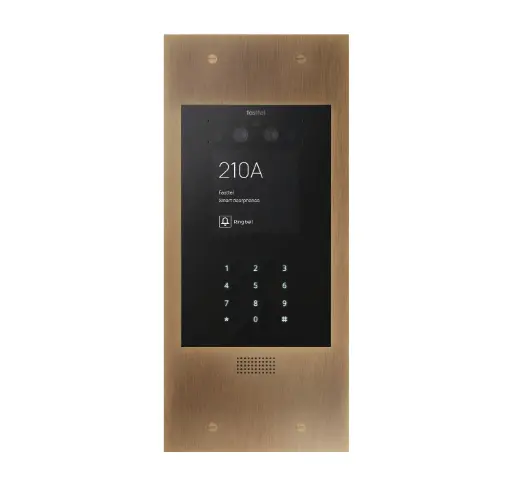 [FTBR800KVC-L] Wizard Prestige, color cam, keypad, bronze rustic, 349x154mm